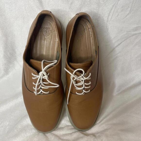 Dr. Martens Bronson Brown Leather Oxfords - White Sole, Size 12, Excellent main image 5